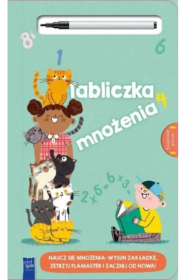 Tabliczka mnożenia z flamastrem suchościeralnym