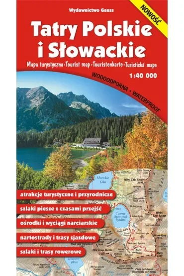 Tatry Polskie i Słowackie. Mapa turystyczna