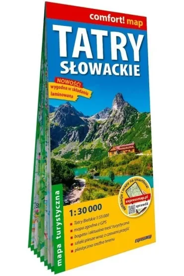 Tatry Słowackie laminowana mapa turystyczna 1:30 000 2026