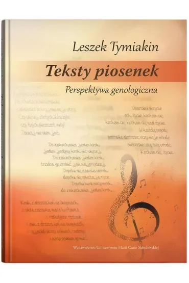 Teksty piosenek Perspektywa genologiczna