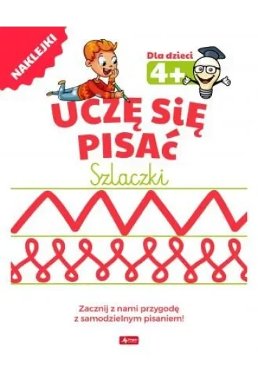 Książka edu. A4  Naklejki  Uczę się pisać. Szlaczki SKRZAT 077353