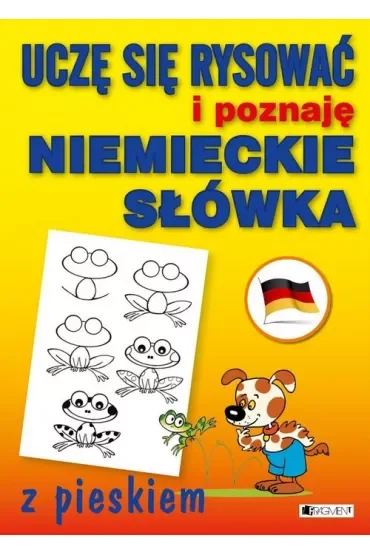 Uczę się rysować i poznaję niemieckie słówka z pieskiem