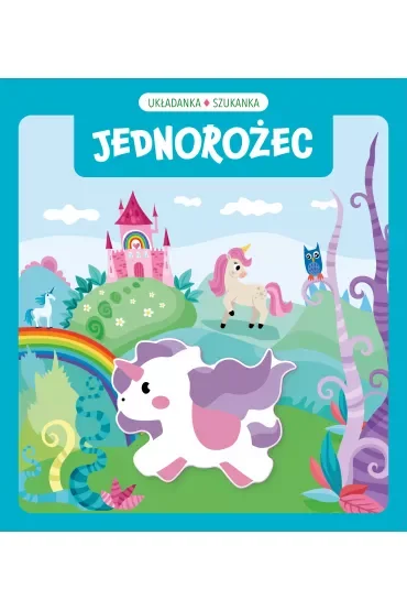 Układanka szukanka. Jednorożec