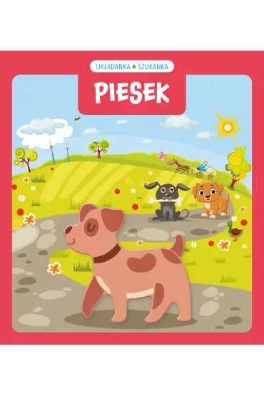 Układanka szukanka. Piesek
