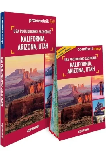 USA południowo-zachodnie Kalifornia Arizona Utah przewodnik + mapa