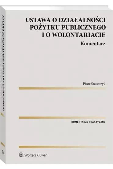 Ustawa o działalności pożytku publicznego i o wolontariacie