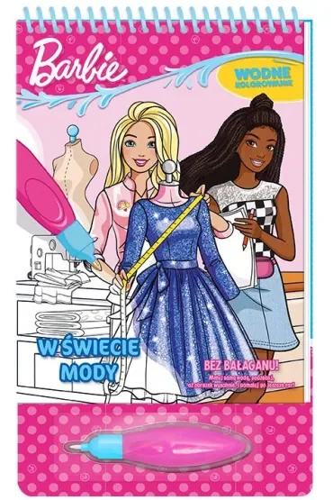 W świecie mody. Barbie. Wodne kolorowanie