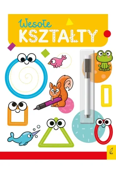 Wesoła nauka. Wesołe kształty. Flamaster suchościeralny