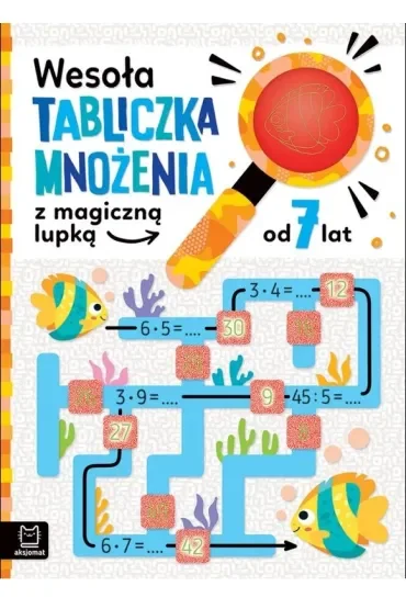 Wesoła tabliczka mnożenia z magiczną lupką, od 7 lat