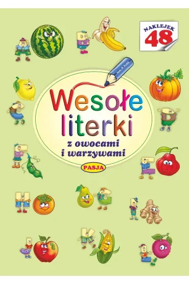 Wesołe literki z owocami i warzywami