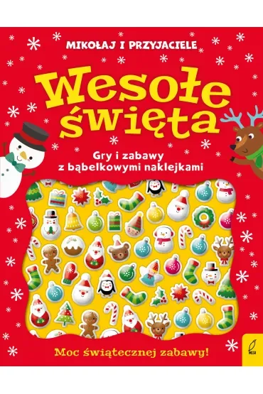 Wesołe święta. Wypukłe naklejki