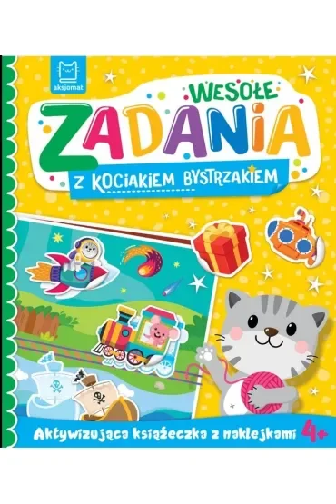 Wesołe zadania z kociakiem bystrzakiem. Aktywizująca książeczka z naklejkami 4