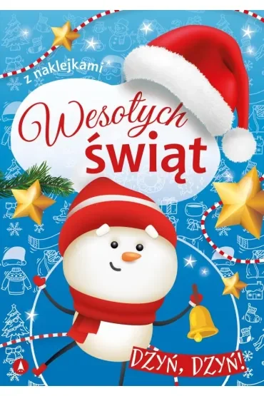 Książeczka A4 Wesołych świąt. Dzyń, dzyń   NAKLEJKI SKRZAT 073683