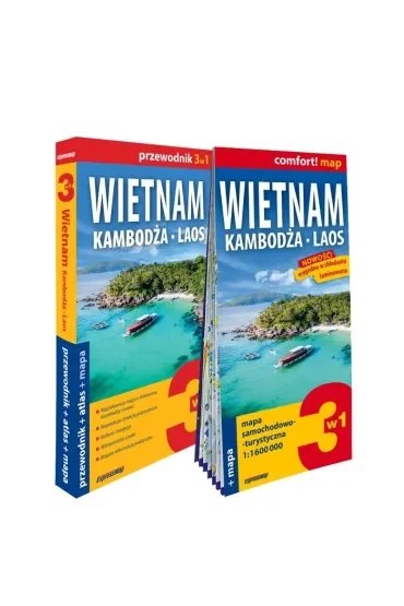 Wietnam Kambodża Laos zestaw przewodnikowy 3w1