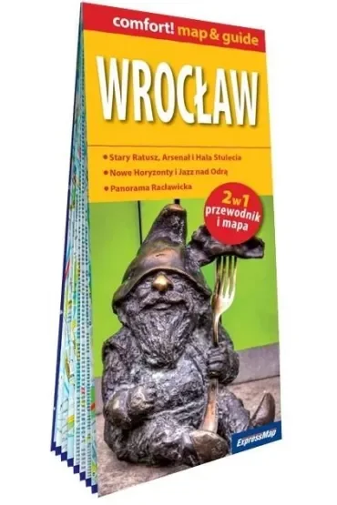Wrocław laminowany map&guide 2w1 przewodnik i mapa