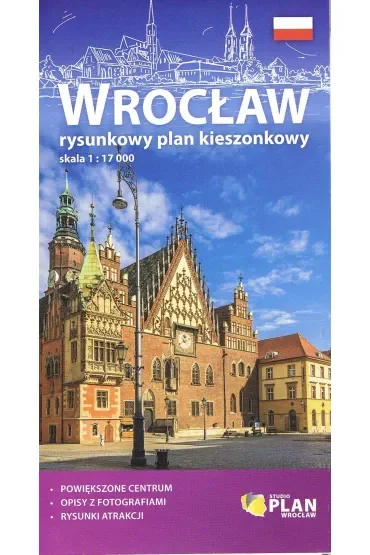 Wrocław - plan kieszonkowy rysunkowy PL - 2025