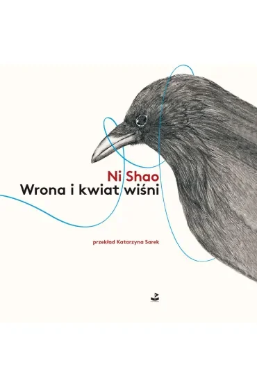 Wrona i kwiat wiśni
