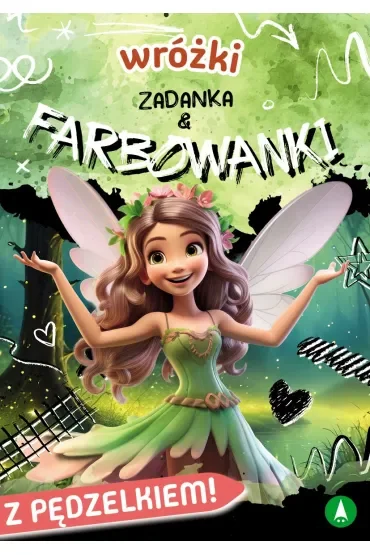 Książka edu. B5 Wróżki. Zadanka & farbowanki  PĘDZELEK SKRZAT 980775