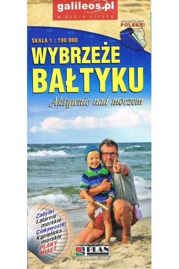 Wybrzeże Bałtyku 1: 190 000 mapa 2024