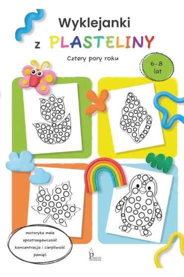 Wyklejanki z plasteliny. Cztery pory roku
