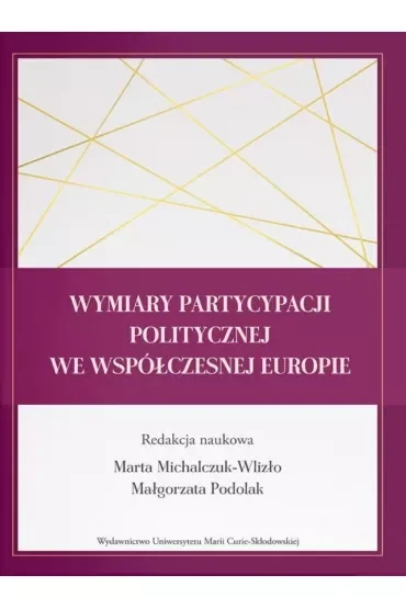Wymiary partycypacji politycznej we współczesnej Europie