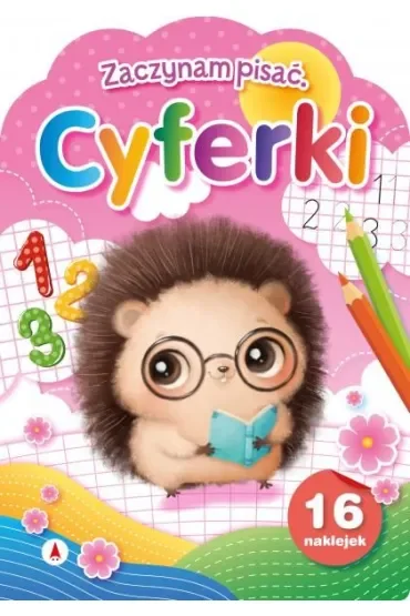 Książka edu. A4  Naklejki Zaczynam pisać. Cyferki SKRZAT 077117