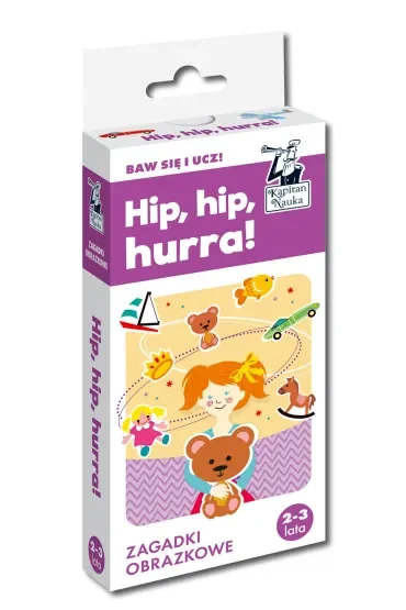 Kapitan Nauka. Hip, hip, hurra! Zagadki obrazkowe 2-3 lata