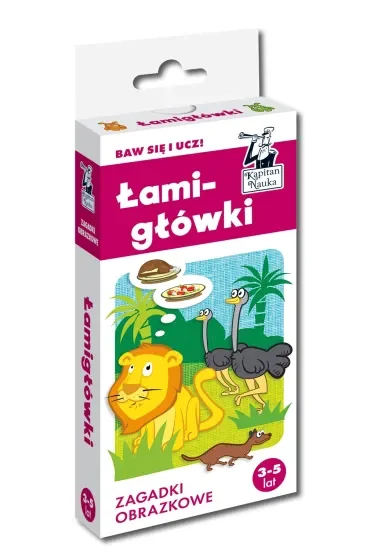 Kapitan Nauka. Łamigłówki. Zagadki obrazkowe 3-5 lat