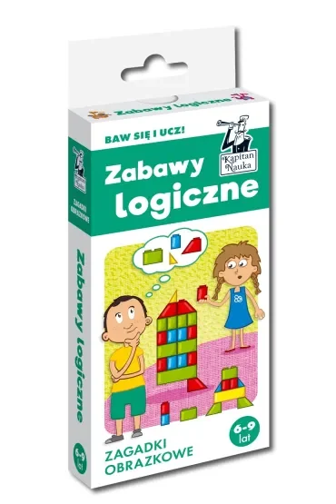 Kapitan Nauka. Zabawy logiczne. Zagadki obrazkowe 6-9 lat