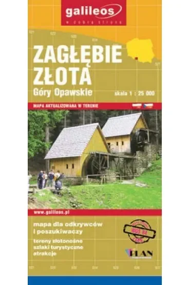 Zagłębie złota Góry Opawskie mapa 1:35000/Galileos/