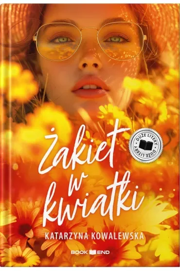 Żakiet w kwiatki. Duże Litery