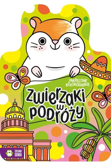 Zwierzaki w podróży. Zakręcone kolorowanie