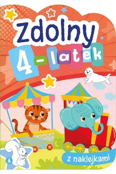 Książeczka edu. A4 Zdolny 4-latek  NAKLEJKI SKRZAT 072327
