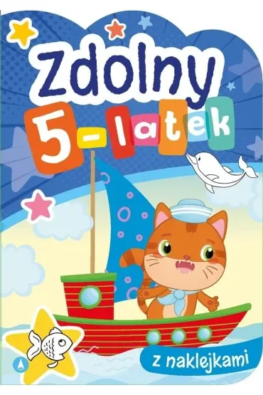 Książka edu. A4 Zdolny 5-latek  Naklejki SKRZAT 072334 SK