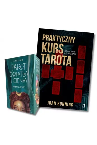 Zestaw Tarot Światła i Cienia oraz książka Praktyczny Kurs Tarota