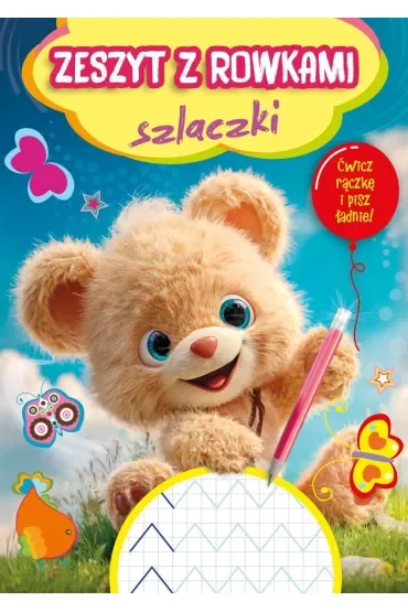 Zeszyt z rowkami. Szlaczki