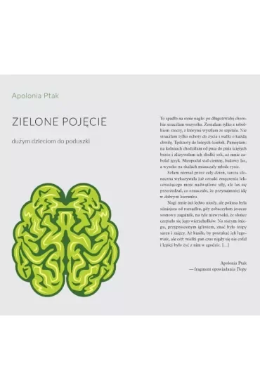Zielone pojęcie dużym dzieciom do poduszki