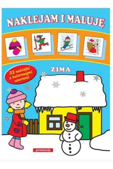 Zima. Naklejam i maluję