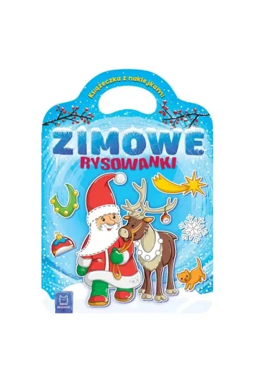 Zimowe rysowanki. Książeczka z naklejkami