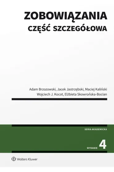 Zobowiązania. Część szczegółowa