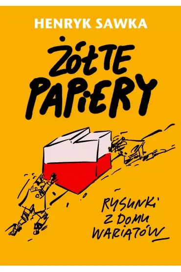 Żółte papiery rysunki z domu wariatów