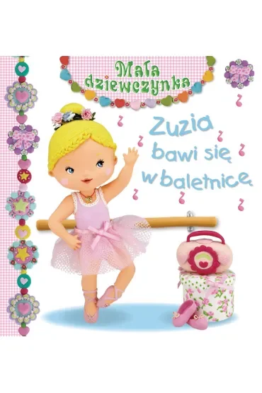 Zuzia bawi się w baletnicę. Mała dziewczynka