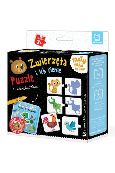Zwierzęta i ich cienie. Puzzle + książeczka