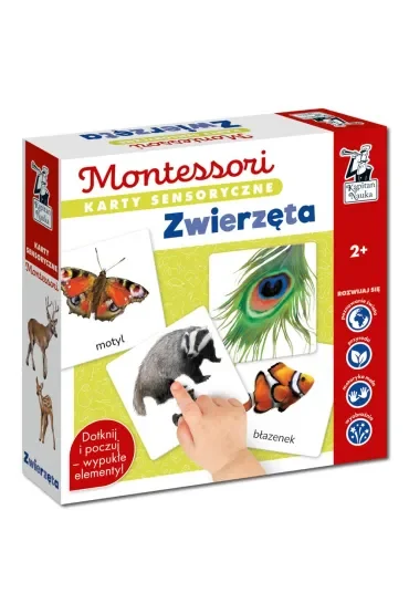 Zwierzęta. Montessori. Karty sensoryczne. Kapitan Nauka