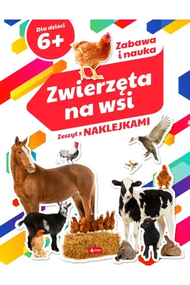 Zwierzęta na wsi zeszyt z naklejkami