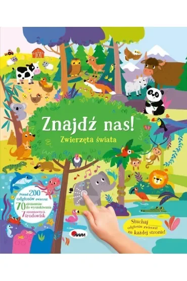 KSIAZECZKA EDUK 240X280 ZNAJDZ NAS ZWIERZETA DZW