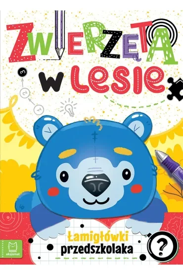 Zwierzęta w lesie. Łamigłówki przedszkolaka