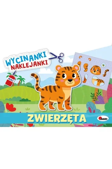 Zwierzęta. Wycinanki naklejanki